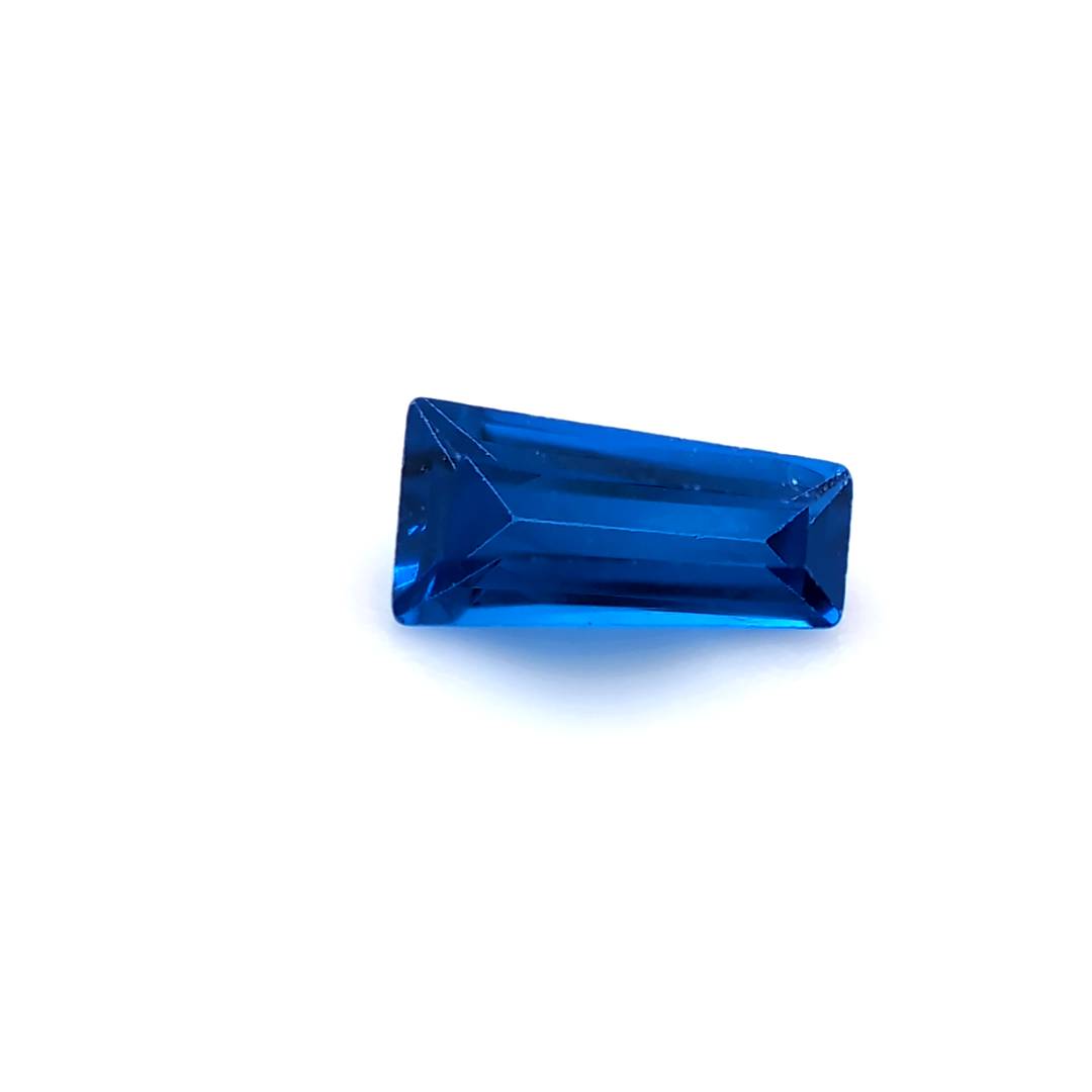 Tapered Baguette Synthetic Blue Spinel