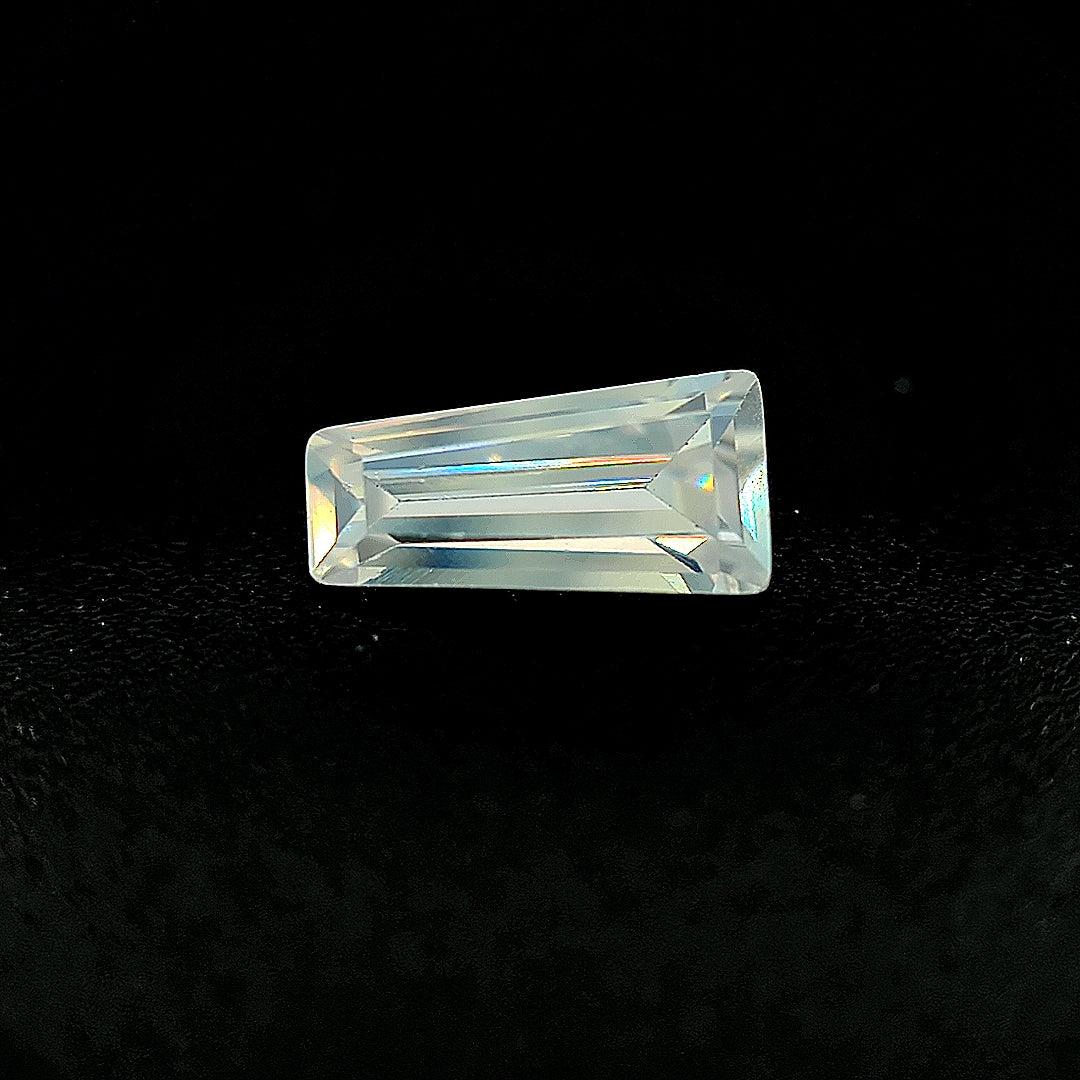 Tapered Baguette White CZ