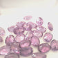 Oval Synthetic Alexandrite (Color Change Sapphire) Corundum in Yellow Light