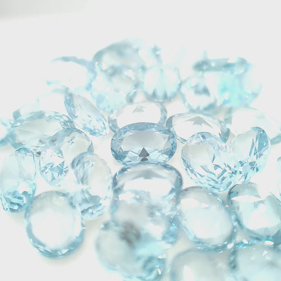 Oval Synthetic Aquamarine Spinel