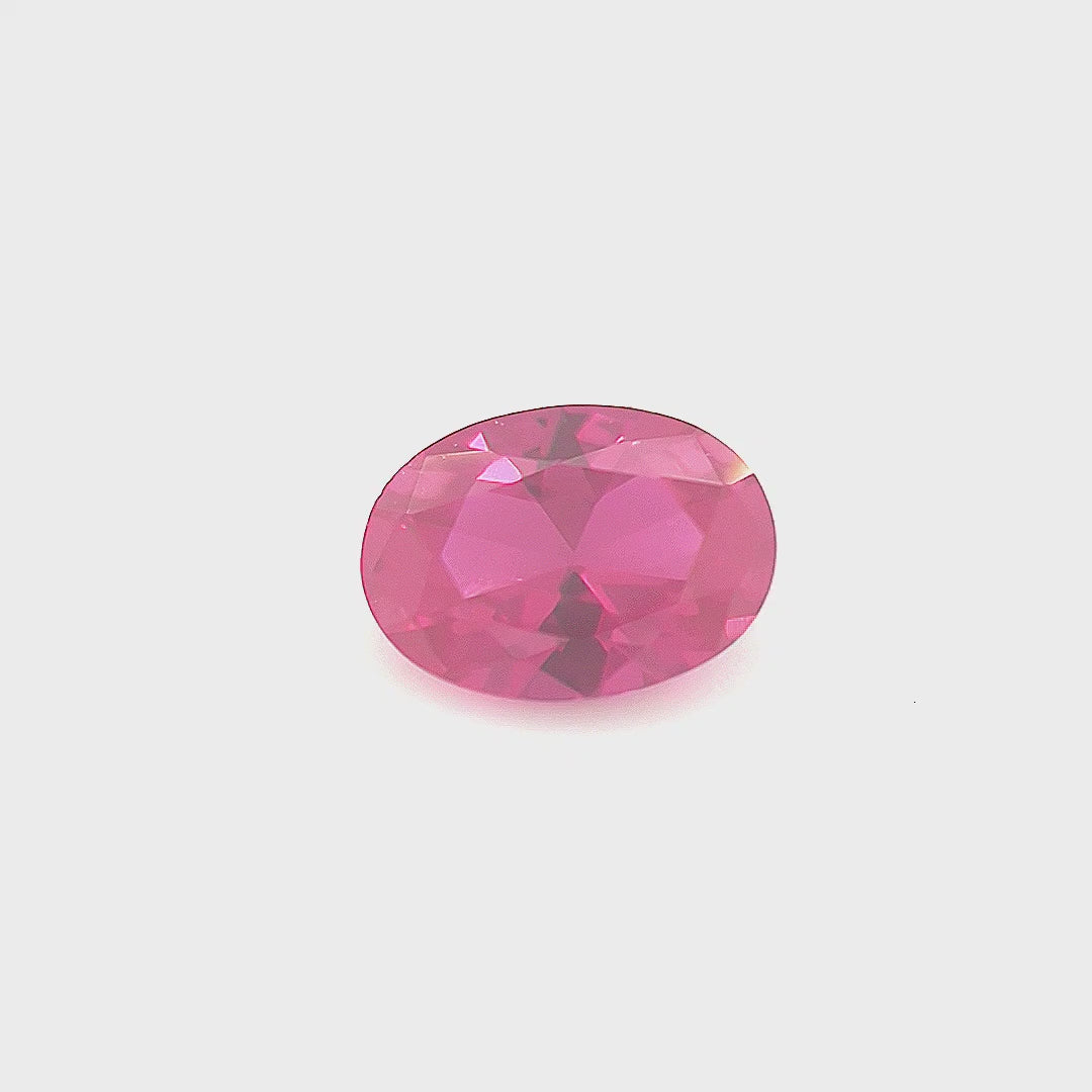 Oval Synthetic Red Ruby Corundum