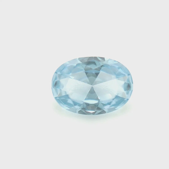 Oval Synthetic Aquamarine Spinel