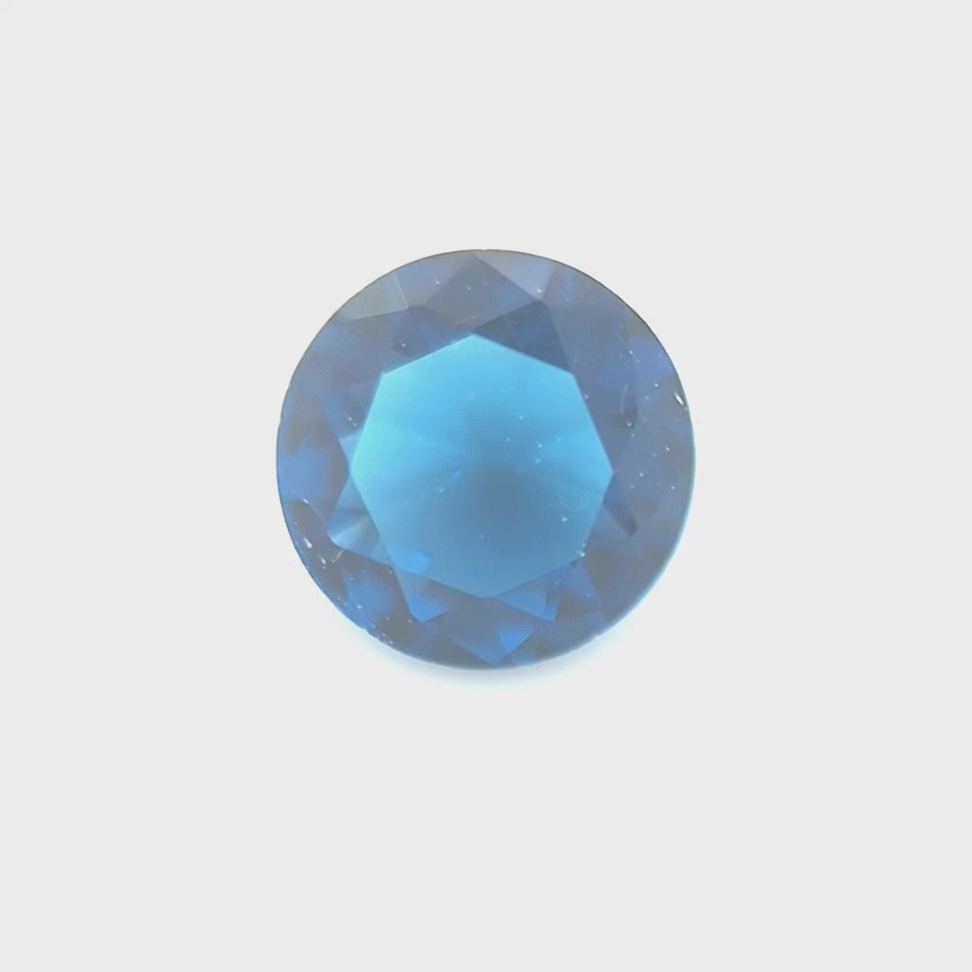 Round Blue Glass
