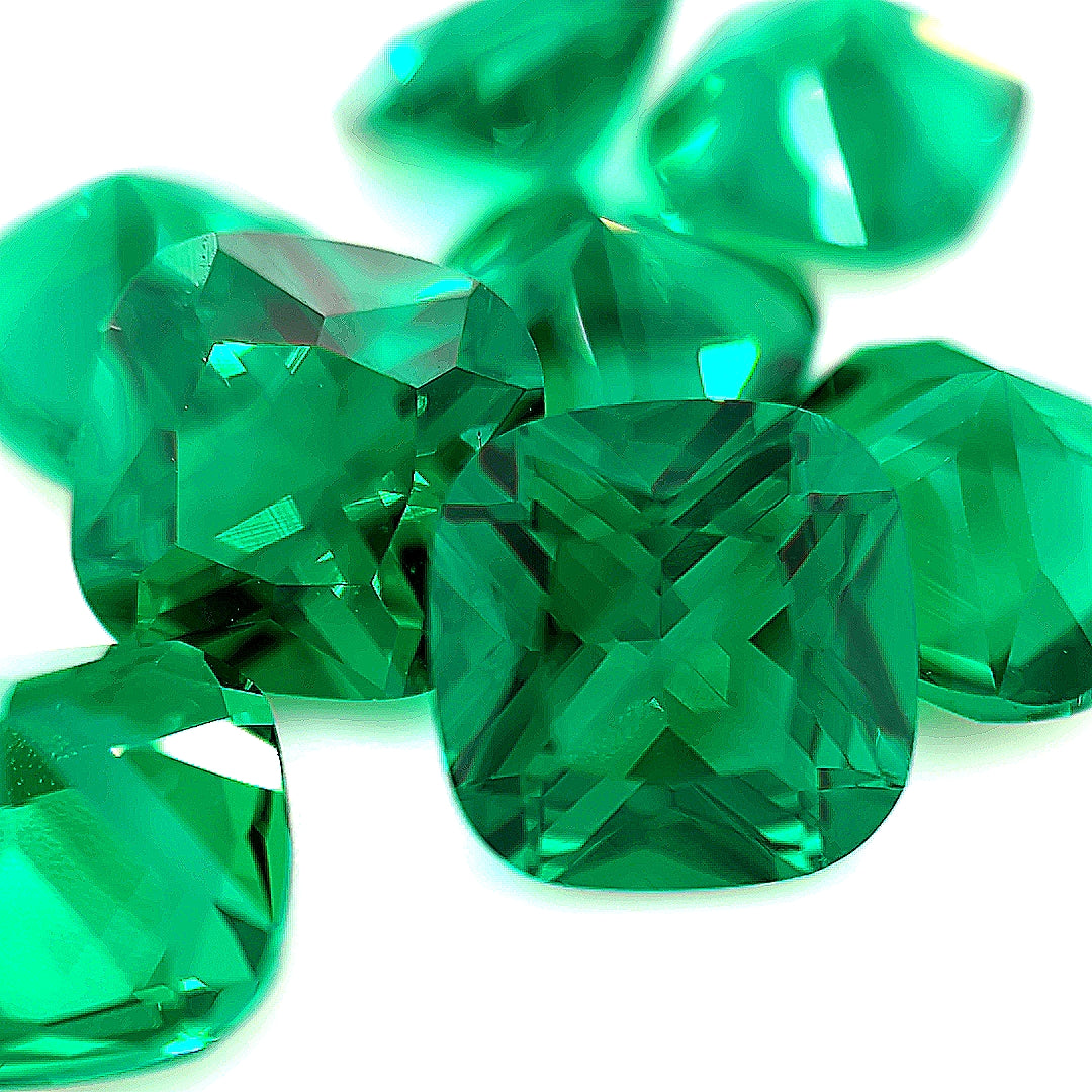 Square Cushion Green Nano Crystal