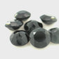 Round Faceted Dyed Black Onyx Calcedony (Agate)