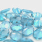 Oval Synthetic Blue Zircon Spinel