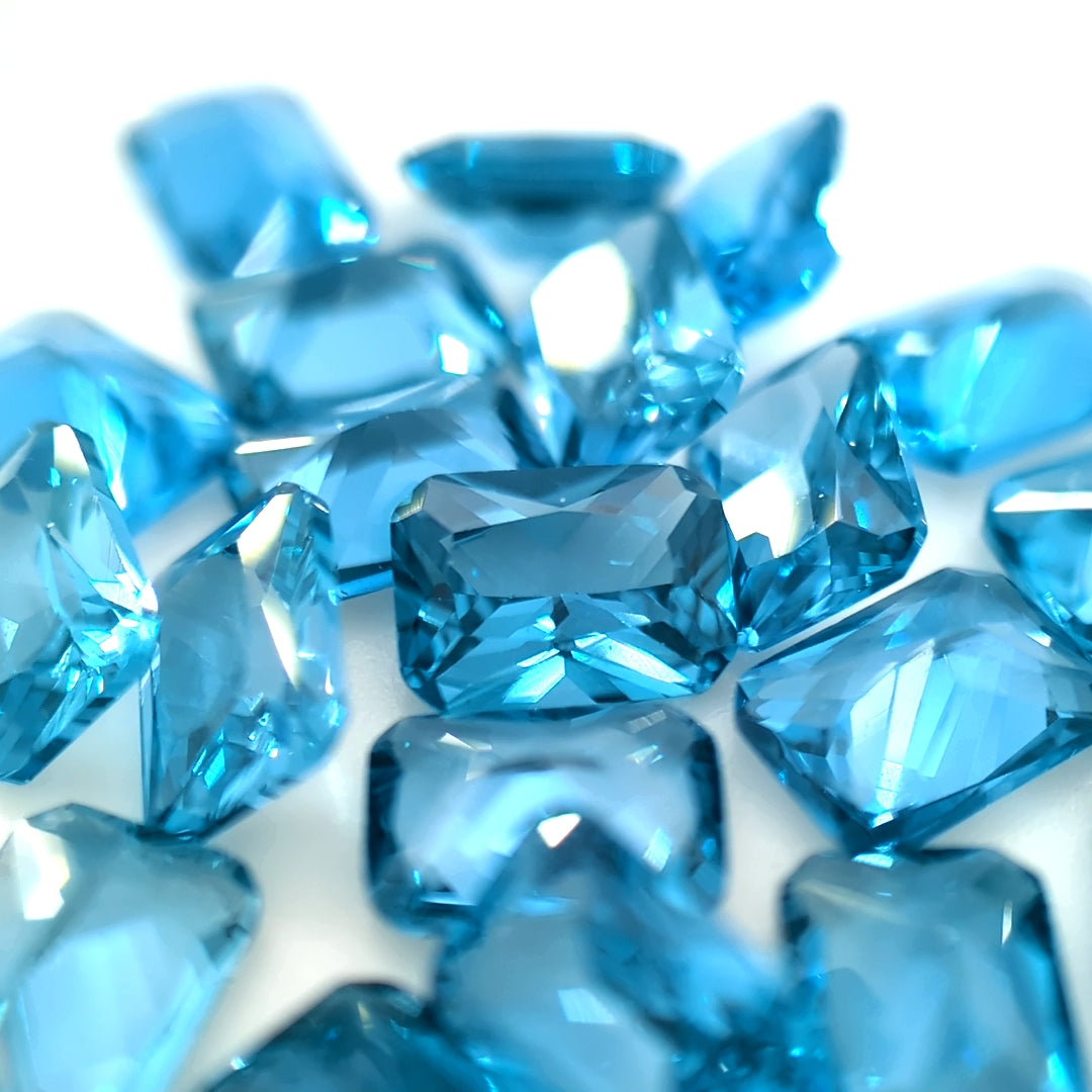 Octagon Synthetic Blue Zircon Spinel