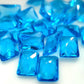 Octagon Blue Zircon Glass