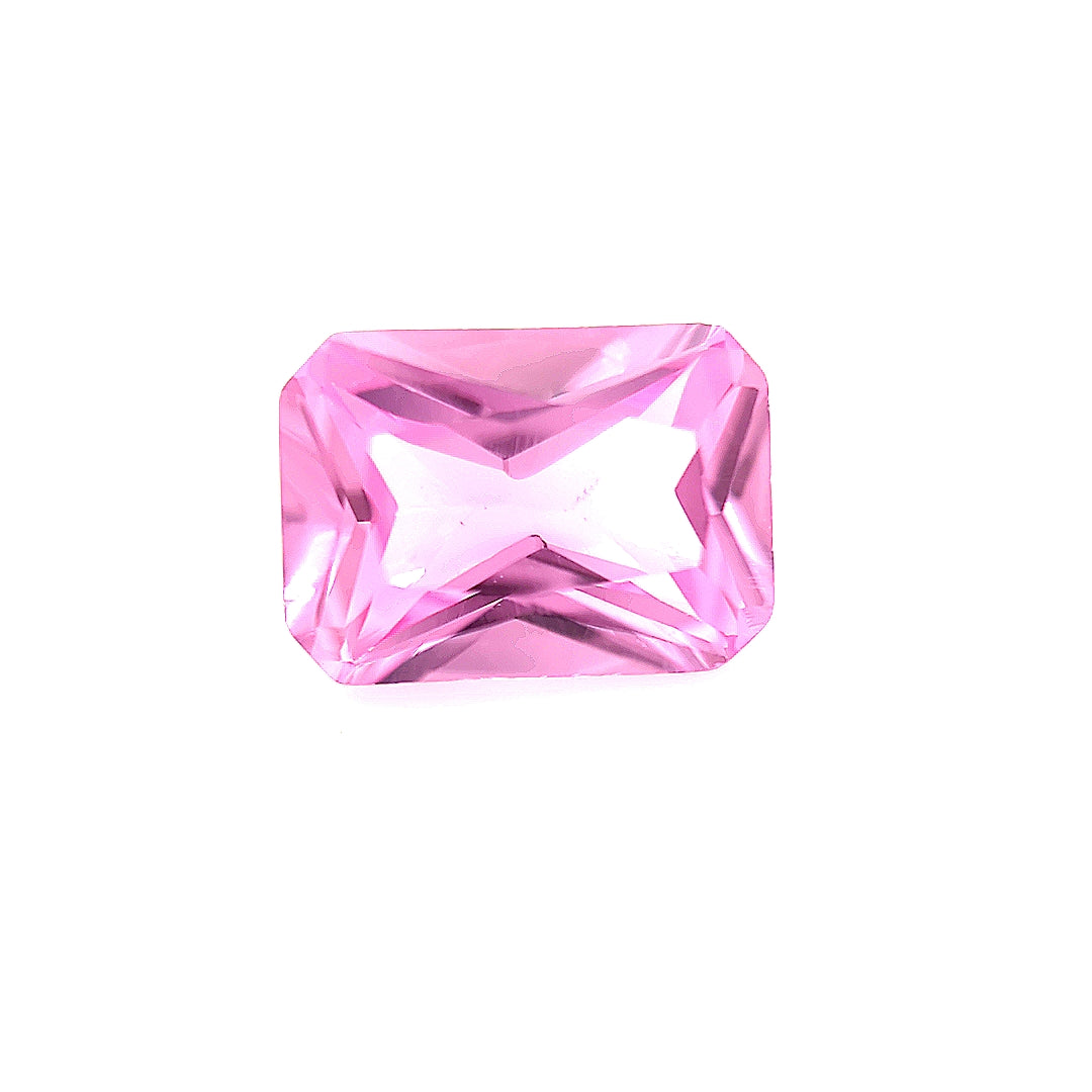 Octagon Synthetic Rose Sapphire Corundum