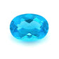 Oval Blue Zircon Glass
