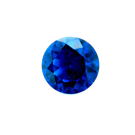 Round Synthetic Blue Spinel