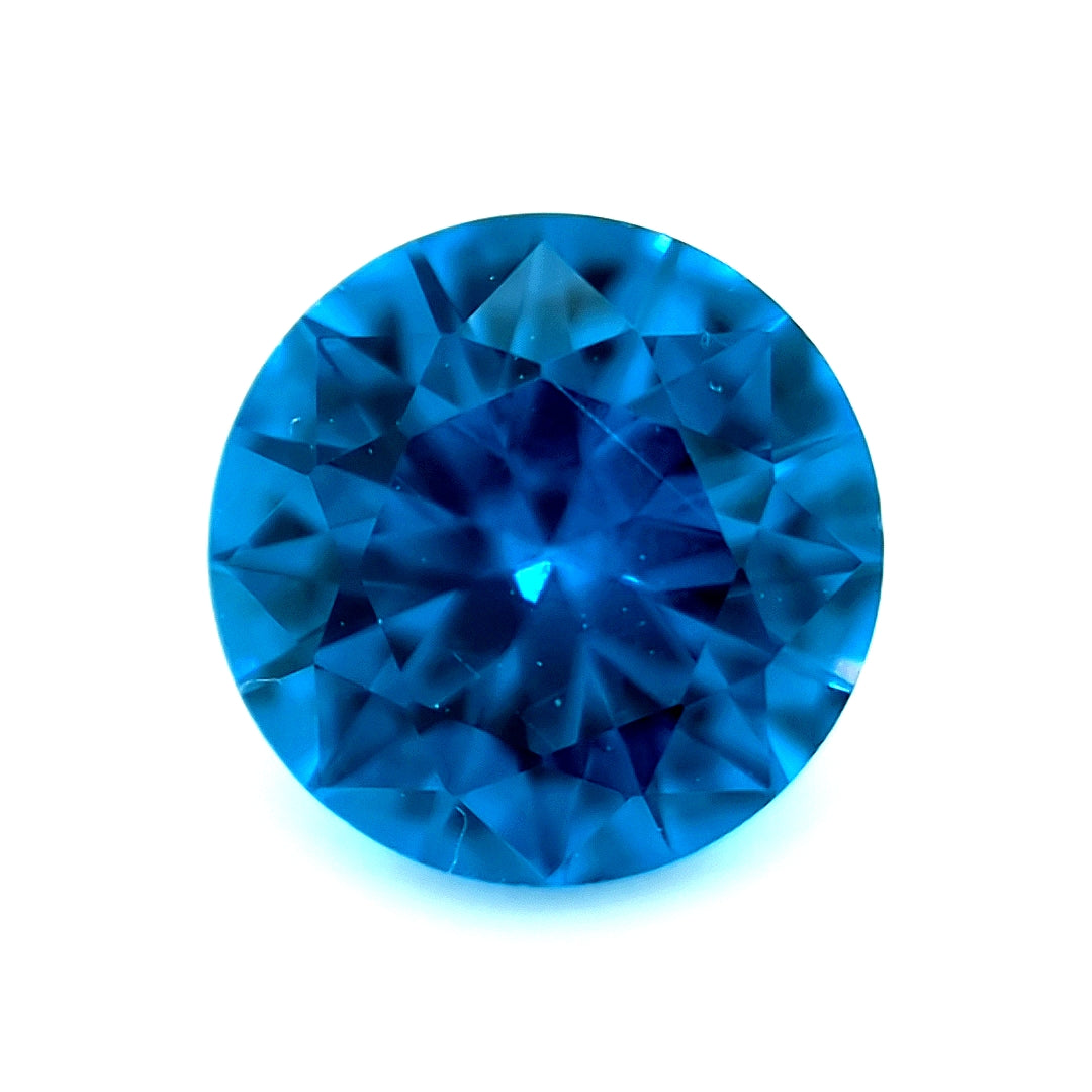 Round Synthetic Blue Zircon Spinel