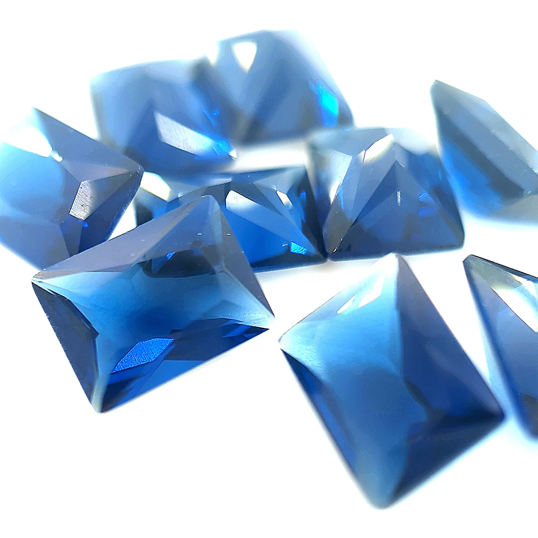 Rectangle Blue Glass