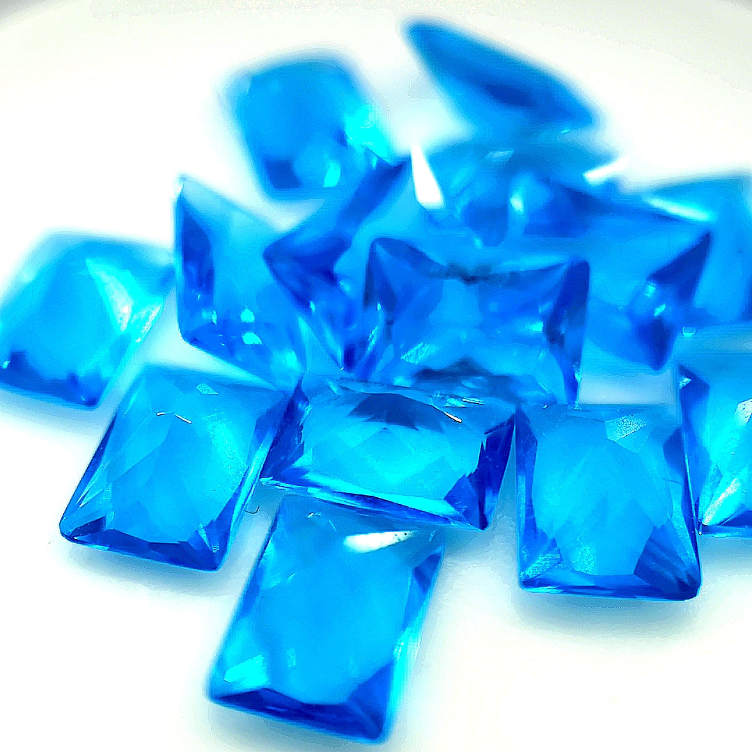 Rectangle Blue Zircon Glass